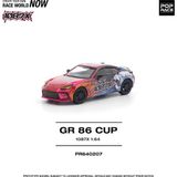 Mini GT Pop Race Toyota GR86 Cup 1087X Livery 1:64 Diecast Model Araba