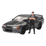 MINI GT Skyline GT-R (R32) RHD (Sağ El Sürücü) Tunik Gri Metalik Tsugio Figürü Limited Edition 1/64 Döküm Model Araba MGT00869
