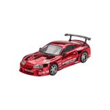 mini gt Toyota Supra A80 Top Secret GT‑300 '14 Kırmızı Krom – 1:64