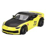 MINI GT Z LB-Nation Works #23 Ikazuchi Sarı Siyah Hood ve Üst Sınırlı Üretim 1/64 Diecast Model Araba MGT00826