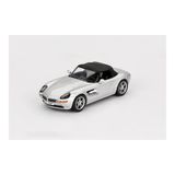 MINI GT Z8 Gümüş Metalik Siyah Yumuşak Üst The World is Not Enough (1999) Movie Limited Edition 1/64 Diecast Model Araba MGT00906-007E