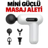 Mini Güçlü Masaj Aleti 4 Başlıklı, 6 Kademeli, Şarjlı Taşınabilir Masaj Cihazı