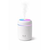 Mini Hava Nemlendirici 300ML RGB Işıklı Type-C Buhar Makinesi Sessiz Ortam Nemlendirici Aroma Difüzörü (Beyaz)