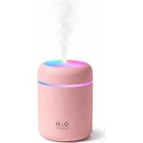 Mini Hava Nemlendirici 300ML Rgb Işıklı Type-C Buhar Makinesi Sessiz Ortam Nemlendirici Aroma Difüzörü Pembe - 105 x 205 cm
