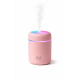 Mini Hava Nemlendirici 300ML RGB Işıklı Type-C Buhar Makinesi Sessiz Ortam Nemlendirici Aroma Difüzörü (Pembe)