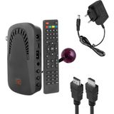 Mini Hd Uydu Alıcısı, USB ve Youtube Özellikli, Full Hd 1080P Siyah - Ahşap
