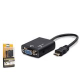 Mini Hdmi To Vga Ses Çıkışlı Görüntü Dönüştürücü - Siyah Hdx7762