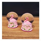 Mini Işıklı Flamingo Kar Küresi 1 Adet