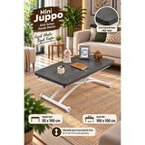 Mini Juppo Akıllı Sehpa Çalışma Masası Yer Sofrası Yemek Masası - BEYAZ DIŞ - FREZELİANTRASİT