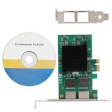 Mini kablosuz ağ kartı, 10/100/1000 Mbit/s, iki bağlantı noktalı Gigabit Ethernet ağ kartı, 2.1 PCI-E x1 ağ adaptörü kartı, Freebsd / / VMWare ESXi / 7 için