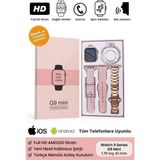 Mini Kadın Akıllı Saat, Rose Gold Kasa ve Çelik Kordon ile Nabız, Uyku, Adım Takibi ve Gps Öz - Renkli - Standart - 1