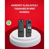 Mini Kamera 1080P Full Hd Taşınabilir Güvenlik ve Kayıt Cihazı ( Lisinya )