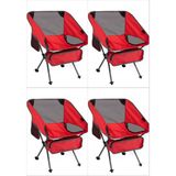 Mini Kamp Sandalyesi 4 Lü Set - 6456 Ecorce Tube Marron - Polyester