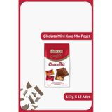 Mini Kare Çikolata Mix Poşet - ChocoBis - 137 gram - 12 Adet
