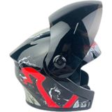 Mini Kedi ve Köpek Dekoratif Amaçlı Açık Kask - Standart - Siyah - Kırmızı