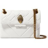 Mini Kensington Deri Omuz Çantası 20X14X6 cm - Beyaz