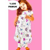 Mini Kiti %100 Pamuk Müslin Uyku Tulumu Lolipop Çocuk Bebek Uyku Tulumu - 10 Yaş - Beyaz