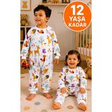 Mini Kiti 2,5 Tog Kız ve Erkek Çocuk Bebek Kalın Dolgulu Sevimli Hayvanlar Uyku Tulumu - 11 - 12 Yaş - 00-Beyaz