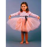 Mini Kiti Kız Bebek Çocuk Somon Kabarık Tütülü Kalpli Prenses Elbise Özel Gün Bayram Doğumgünü Elbisesi - 2 Yaş - 01P-Pembe