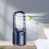 Mini Klima LED Ekran Masaüstü Soğutucu Soğutma Fanı Ev ve Ofis Için Taşınabilir Sessiz Şarj - Çok Renkli