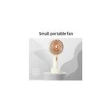 Mini Klima Şarjlı El Fanı Vantilatör Telefon Tutuculu Standlı Mini Serinletici Fan Beyaz