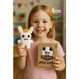 Mini Koleksiyonluk ZURU Fuggler Baby Fuggs Komik Çirkin Peluş Oyuncak Rabid Rabbit Beyaz 9cm