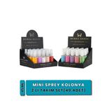 Mini Kolonya Seti, 40'lı Sprey Kolonya, Parfümlü Kolonya, 2'li Set KOLONYA60