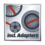 Mini Kompresör Cc-Ac 35/10 12 V (Maks. 10 Bar, 35 L/dak Hava Çıkışı, Çakmak Soketi ile Bağlantı, Manometre, 4 Ek Adaptör Dahil) - 2072121 - Option-1