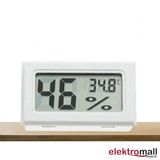 Mini Lcd Dijital Elektronik Beyaz Termometre Higrometre Sıcaklık Nem Ölçer (KABLOSUZ)