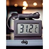 Mini LCD Dijital Termometre Akvaryum, Buzdolabı, Otomobil, Sera Problu Termometre