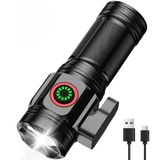Mini Led El Feneri, 15W Güçlü Led Işık, 6 Farklı Işık Modu, Portatif ve Mıknatıslı Tasarım, 1200 mAh Batarya Kapasitesi, Dayanıklı Alüminyum Gövde, Taşıma Çantalı, Uzun Menzilli Şarjlı El Feneri