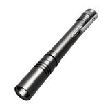 Mini LED El Feneri Kalem Tipi Taşınabilir Metal Gövdeli Cep Feneri Klipsli 1W LED Pilli