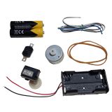 Mini Mekanik Sayaç Numaratör Kasnak Lastik Dc Motor Pil Anahtar Öğrenci Hobi Deney Seti