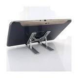 Mini Metal Stand Katlanabilir Çantada Taşınabilir Folding Alüminyum 8 Kademeli Telefon ve Tablet Standı 13 cm Mini Dizayn | RT008 Silver - Option-1 - 001-Renkli