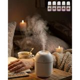 Mini Nemlendirici 5 Esans Hediyeli LED Işıklı Taşınabilir Aromaterapi Buhar Makinesi - Lisinya