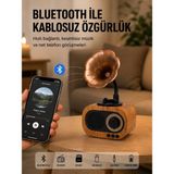 Mini Nostaljik Bluetooth Hoparlör Fm Radyo 8 Saat Batarya Yeni Nesil - NEXORA1225-6027 - Çok Renkli
