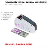 Mini Otomatik Para Sayma Makinesi 600 Adet Dakika Kompakt Taşınabilir Para Sayacı