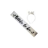 Mini Parti Mini Party Store Bride Set Gümüş - Simli (taç + Kuşak)