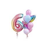 Mini Parti Mini Party Store Doğum Günü Gökkuşağı Renkli Balon Set