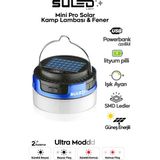 Mini Pro Kamp Lambası ve Fener USB Power Bank Özellikli Solar Panel 4 Mod Flaşlı