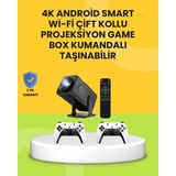Mini Projektör HCS350PRO, Android 11 Işletim Sistemli, Taşınabilir ve Yüksek Kaliteli