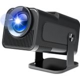 Mini Projektör, HY320 Mini 4K 200 ANSI Projeksiyon Wifi 6 ve Bluetooth 5 ile, Taşınabilir Projektör Otomatik Eğim Düzeltme, 30"-130" Ekran, 180° Döndürülebilir (Siyah)