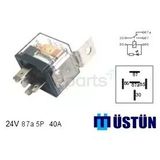Mini Role Şeffaf 24V 5P 40A 87A (25 Adet)