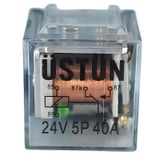 Mini Röle Şeffaf 24v 5p 40a 87a 5 Terminalli
