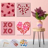 Mini Sayılarla Boyama Kiti 20x20 cm Sevgililer Günü ve Kız Gecesi-2-4'lü set
