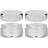 Mini Şeffaf Saklama Kutusu, 3,8cm, 10ML, 2'li Set - Altın
