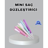 Mini Seramik Saç Düzleştirici – Kompakt Boy 180°C Hızlı Isınma Seyahat Tipi - TK002M-6VV69 - Çok Renkli