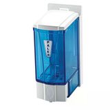 Mini Sıvı Sabun Dispenseri 250 Cc (Şeffaf-Mavi)
