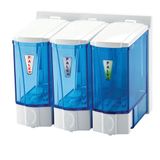 Mini Sıvı Sabun Dispenseri Üçlü 250 Cc (Beyaz)