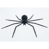 Mini Spider Figür 10 Adet Siyah Pla | Dekoratif Örümcek Hediyelik | Masa ve Ofis Süsü |